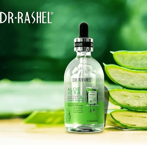 DR RASHEL-suero de Aloe Vera orgánico, Primer suero suavizante, alivia los poros, 100ml