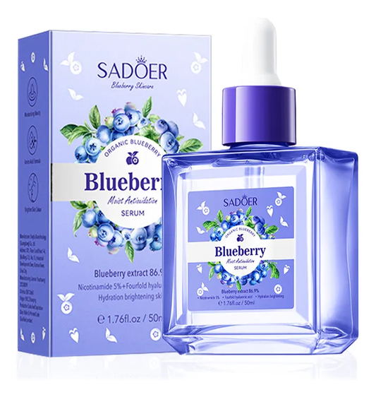 Suero facial hidratante antioxidante de arándanos Sadoer - 50 ml
