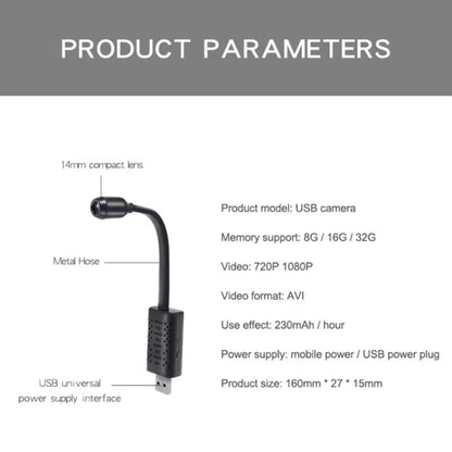 New Wifi Camera Mini High-Definition 1080P Motion Detection Wifi Computer Usb Mini Night Vision Camera Home Security