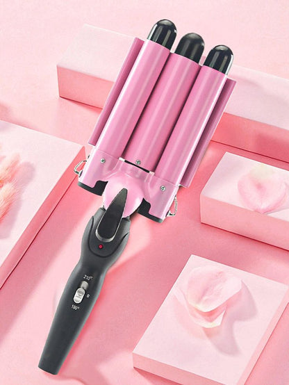 Rizador de tres barriles Triple ondas